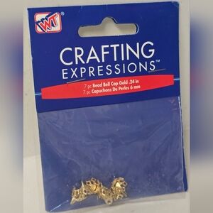 7 Gold Bead Bell Caps
